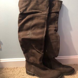 Steve Madden Sz 9 brown leather OTK boots